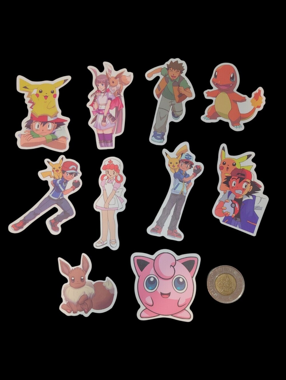 3/$20 10Pcs Pokemon Waterproof Stickers Set #3